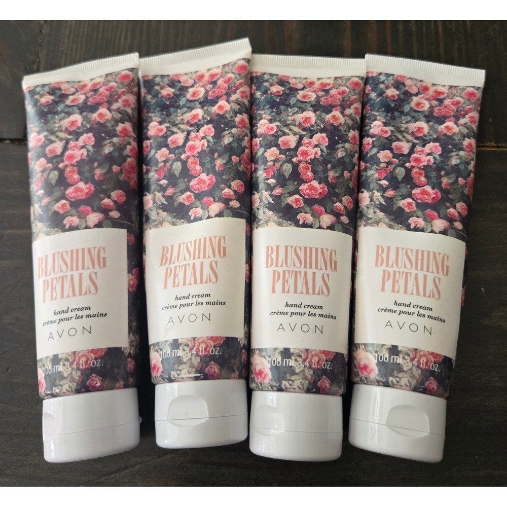 Avon Blushing Petals Hand Cream Lot 4 Discontinued Floral Shea Butter